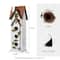 Glitzhome® 24.25" Oversized Washed White 3-Tiered Solid Wood Villa Birdhouse